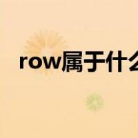 row属于什么函数（函数row是什么意思）