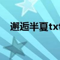 邂逅半夏txt下载网盘（夏初遇见爱微盘）