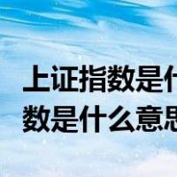 上证指数是什么意思是哪些股票（股票上证指数是什么意思）