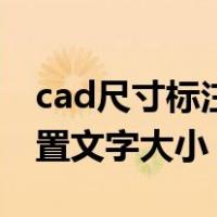 cad尺寸标注文字大小设置（cad标注样式设置文字大小）