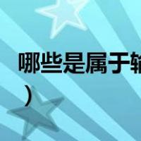 哪些是属于输出设备（属于输出设备的是什么）