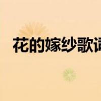 花的嫁纱歌词是什么意思（花的嫁纱歌词）