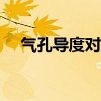 气孔导度对光合作用的影响（气孔导度）