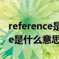 reference是什么意思翻译成中文（reference是什么意思）
