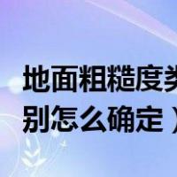 地面粗糙度类别怎么确定标准（地面粗糙度类别怎么确定）