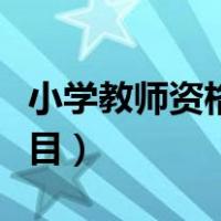 小学教师资格证面试题目（教师资格证面试题目）