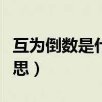 互为倒数是什么意思解释（互为倒数是什么意思）