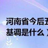 河南省今后五年的工作总基调是什么（工作总基调是什么）