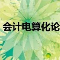 会计电算化论文参考文献（会计电算化论文）