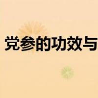 党参的功效与作用图片（党参的功效与作用）