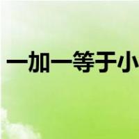 一加一等于小可爱儿歌（一加一等于小可爱）