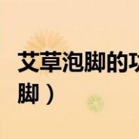 艾草泡脚的功能与作用（艾草的功效与作用泡脚）