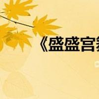 《盛盛宫舞》（盛宫舞txt全集下载）