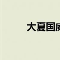 大夏国威小说在线阅读（大夏国）
