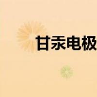 甘汞电极的电极反应式（甘汞电极）