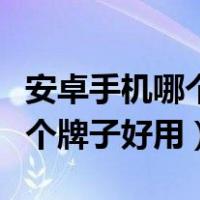 安卓手机哪个牌子好用性价比高（安卓手机哪个牌子好用）