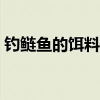 钓鲢鱼的饵料配方大全（钓鲢鱼的饵料配方）