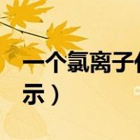 一个氯离子化学符号（2个氯离子化学符号表示）