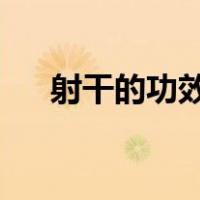 射干的功效与作用禁忌与副作用有哪些
