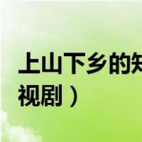 上山下乡的知青岁月电视剧（知青上山下乡电视剧）