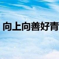 向上向善好青年有什么用（向上向善好青年）