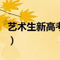 艺术生新高考怎么录取（高考艺术生如何录取）