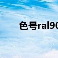 色号ral9010（ral9010是什么颜色）