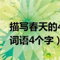 描写春天的4个字的词语有哪些（描写春天的词语4个字）