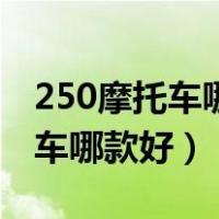 250摩托车哪款好价格多少钱一台（250摩托车哪款好）