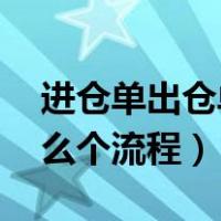 进仓单出仓单（上仓单发运抵是什么意思 怎么个流程）