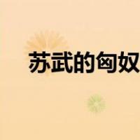 苏武的匈奴儿子（汉朝苏武的儿子通国）