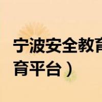 宁波安全教育平台作业登录入口（宁波安全教育平台）