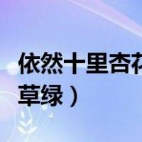 依然十里杏花红又是一年春草绿（又是一年春草绿）