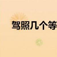 驾照几个等级划分（驾照分为几个等级）