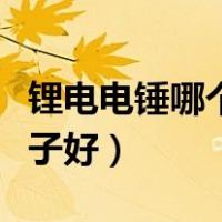 锂电电锤哪个牌子好又耐用（锂电电锤哪个牌子好）