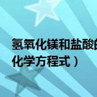 氢氧化镁和盐酸的化学反应方程式（氢氧化镁与盐酸反应的化学方程式）