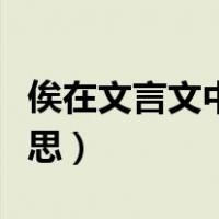 俟在文言文中是什么意思（俟在文言文中的意思）
