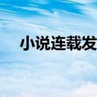 小说连载发表平台（网络小说发表平台）