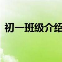 初一班级介绍200字（初中班级介绍200字）