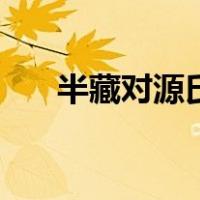 半藏对源氏说的台词（源氏半藏台词）