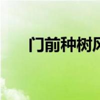 门前种树风水的数量（门前种树风水）