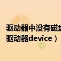 驱动器中没有磁盘请在驱动器win7（驱动器中没有磁盘请在驱动器device）