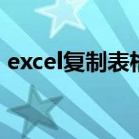 excel复制表格格式为什么连内容一起复制了