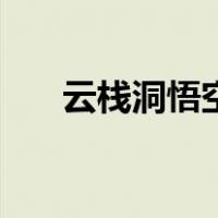 云栈洞悟空收八戒主要内容（云栈洞）