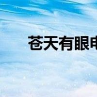苍天有眼电视剧全集免费（苍天有眼）