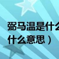 弼马温是什么意思主要工作是什么（弼马温是什么意思）
