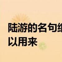 陆游的名句纸上得来终觉浅绝知此事要躬行可以用来