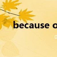 because of后面接什么（because of）