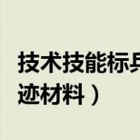 技术技能标兵事迹简介（中专汽修技能标兵事迹材料）