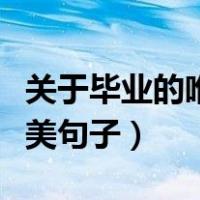 关于毕业的唯美句子摘抄大全（关于毕业的唯美句子）